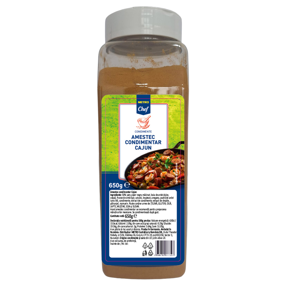 METRO Chef Amestec Condimentar Cajun 650 g