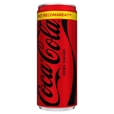 COCA-COLA ZERO ZAHAR Doza SGR 12 x 0,25 L