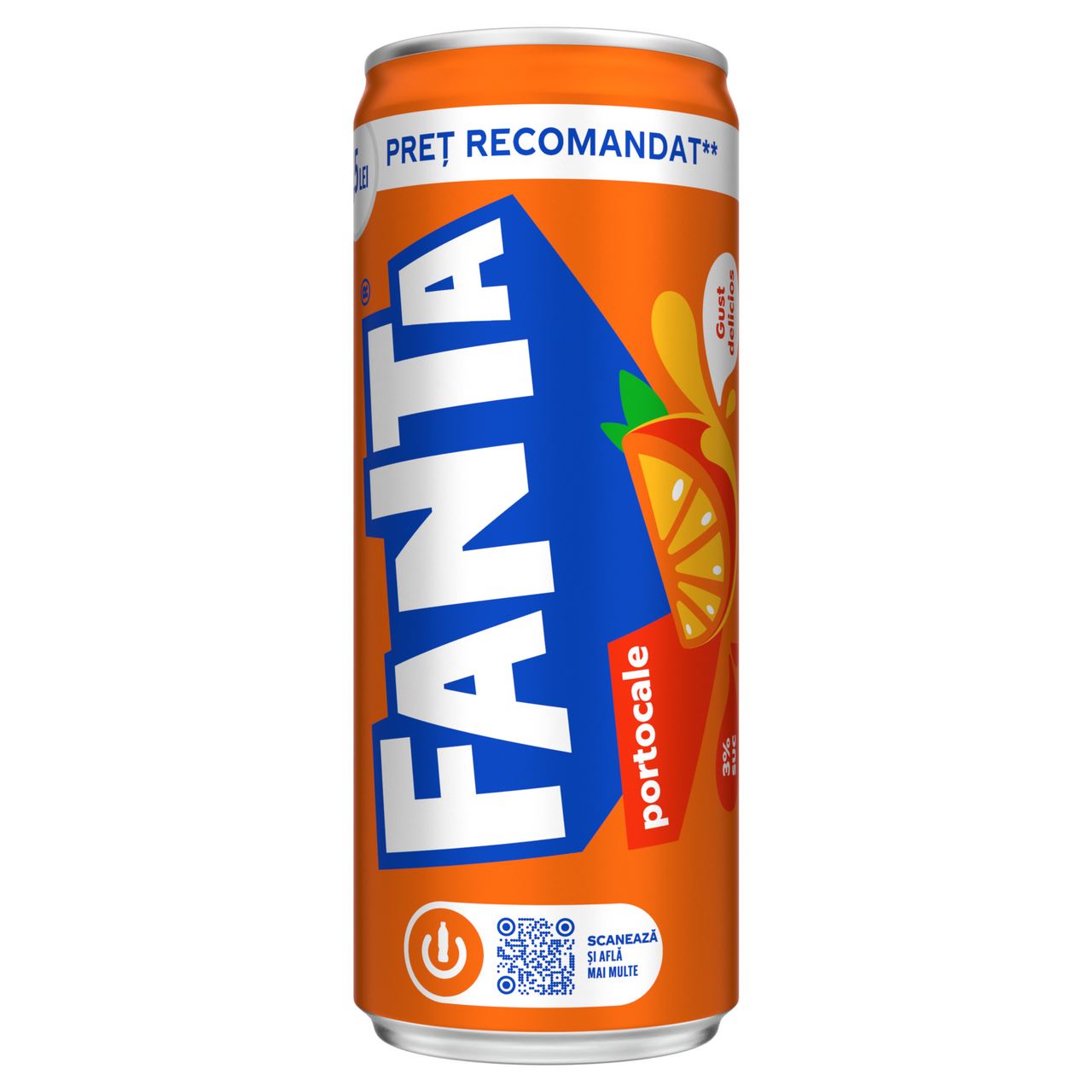 Fanta Portocale 0,25 L, 12 doze
