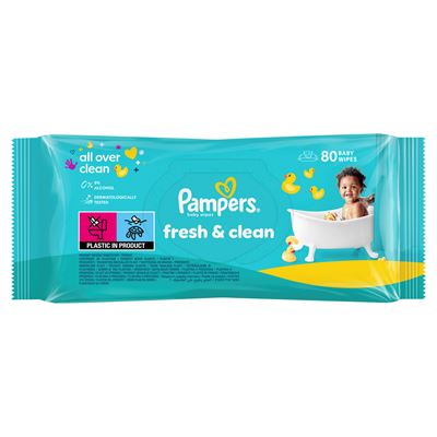 Pampers Fresh Clean Servetele Umede 80 bucati