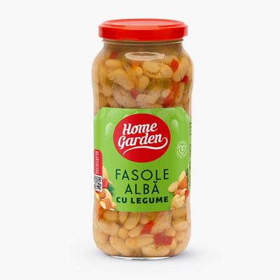Home Garden Fasole Alba cu Legume 540 g