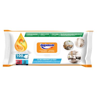 HYGIENIUM 100 Lavete Umede Mandarin
