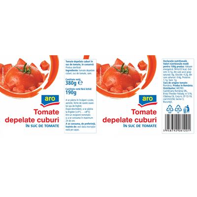 aro Rosii Cuburi Decojite 380 g