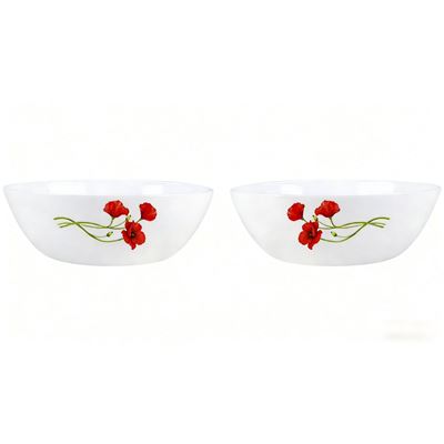 Bol Opal Mac Rosu Diametru 16 cm