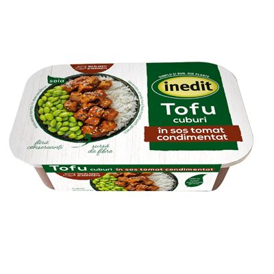 inedit Tofu Cuburi in Sos Condimentat 200 g