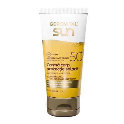 GEROVITAL SUN Crema Corp Protectie Solara SPF 50+ 150 ml