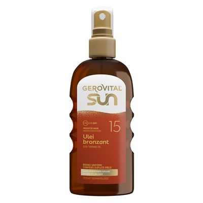 GEROVITAL SUN Ulei Bronzant SPF 15 150 ml