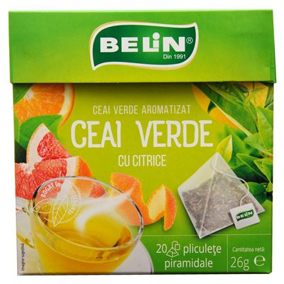 BELIN Ceai Verde cu Citrice 26 g