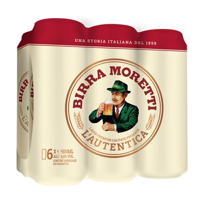 BIRRA MORETTI Bere Doza SGR 6 x 0,5 L