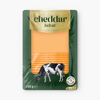 MUNTE LACT Cheddar Felii 150 g