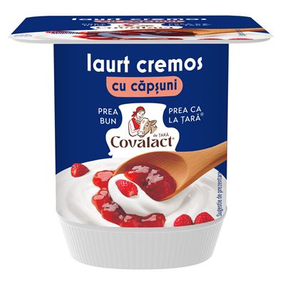 Covalact Iaurt Cremos cu Capsuni 140 g