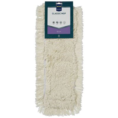 METRO PROFESSIONAL Rezerva Mop Plat Bumbac 50 cm