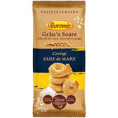 Boromir Grau'n Soare Covrigi cu Sare de Mare 100 g