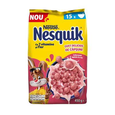 Nestle Cereale Nesquik Capsuni 450 g