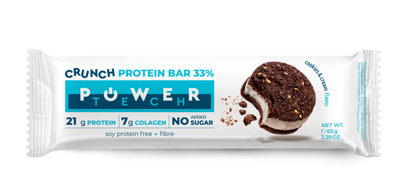 POWER TECH Baton Proteic 33% Fursecuri & Frisca 65 g