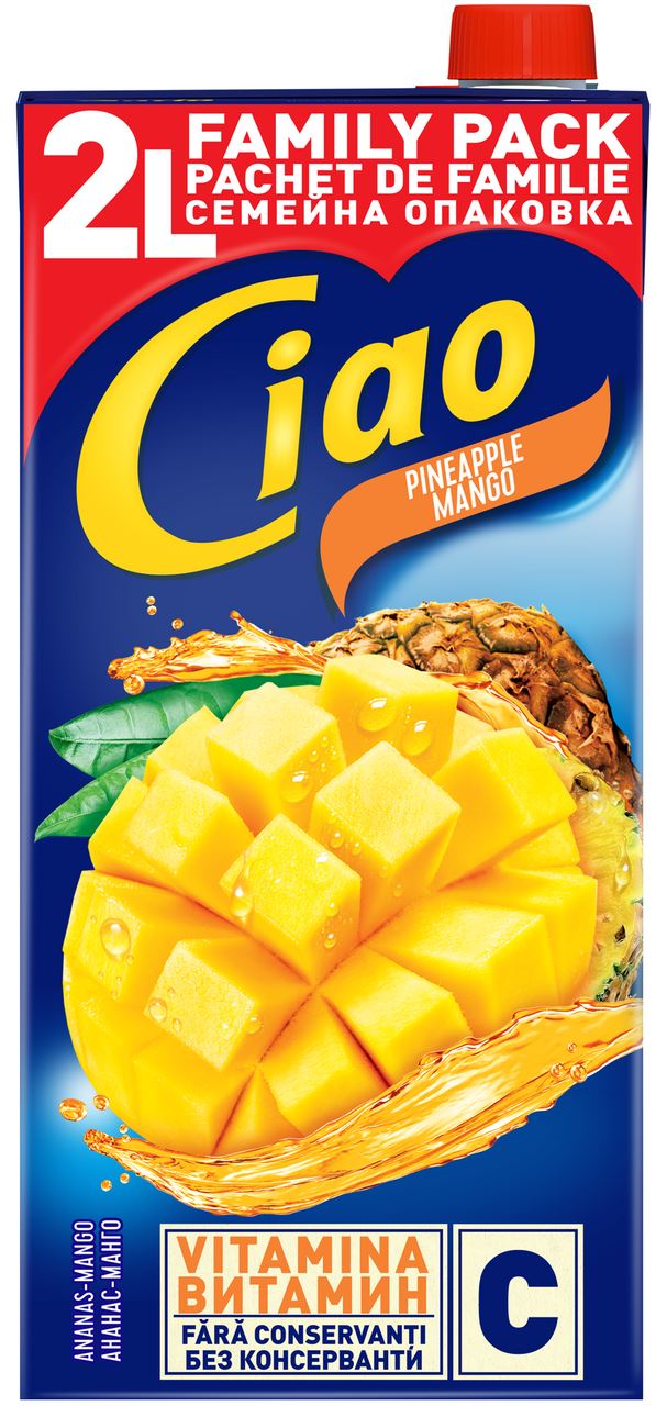 Ciao Băutură Răcoritoare Necarbogazoasă Mango-Ananas 2 L