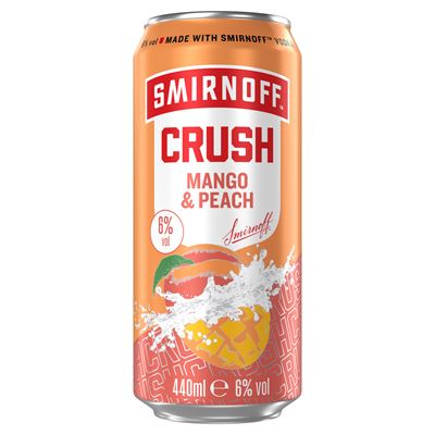 SMIRNOFF Crush Mango & Piersica Ready to Drink SGR 0,25 L