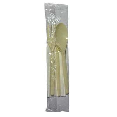 BEST PACKING Furculita + Cutit + Lingura Crem Reutilizabile + Servetel