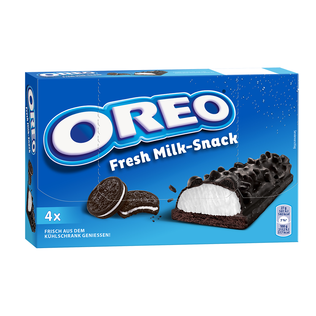 OREO Baton Biscuiti, Cacao & Lapte 4 x 27 g