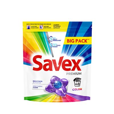 Savex PREMIUM Color 48 Capsule Detergent Rufe