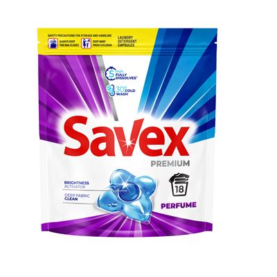 Savex PREMIUM Perfume 18 Capsule Detergent Rufe