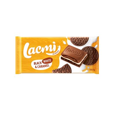 LACMI Ciocolata cu Lapte, Caramel si Biscuiti Cacao 100 g