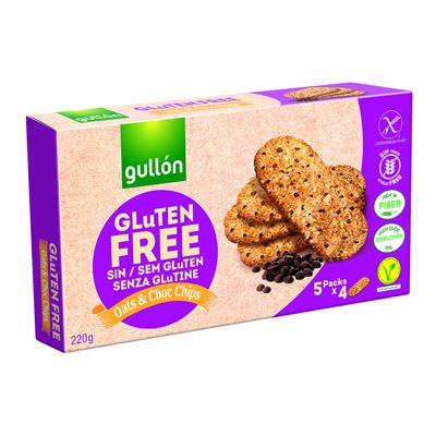 gullon Biscuiti cu Ovaz Chips Ciocolata 220 g