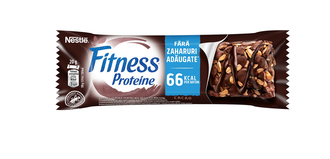 Nestle Fitness Proteine Baton Proteic cu Cacao 16 x 20 g