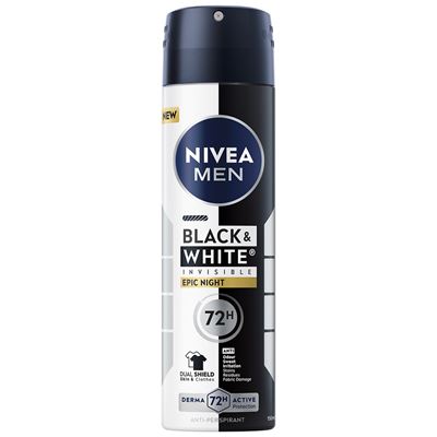 NIVEA Men Black&White Invisible Epic Night Deodorant Spray 150 ml