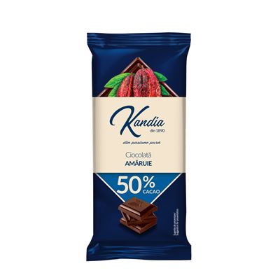 Kandia Ciocolata Amaruie 50% 80 g