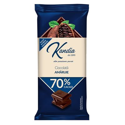 Kandia Ciocolata Amaruie 70% 80 g