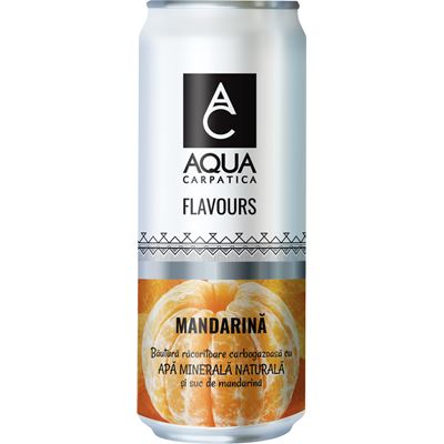AQUA CARPATICA Apa Flavours Mandarin Doza SGR 4 x 0,33 L