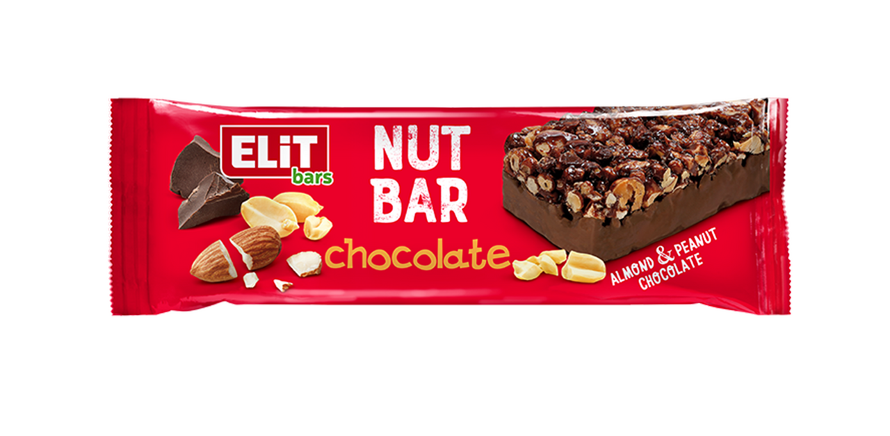 ELiT bars Baton Cereale cu Dublu de Ciocolata 40 g