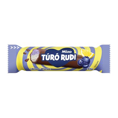 Mizo Baton cu Branza - Lămâie - Afine în Ciocolată Neagră 45 g