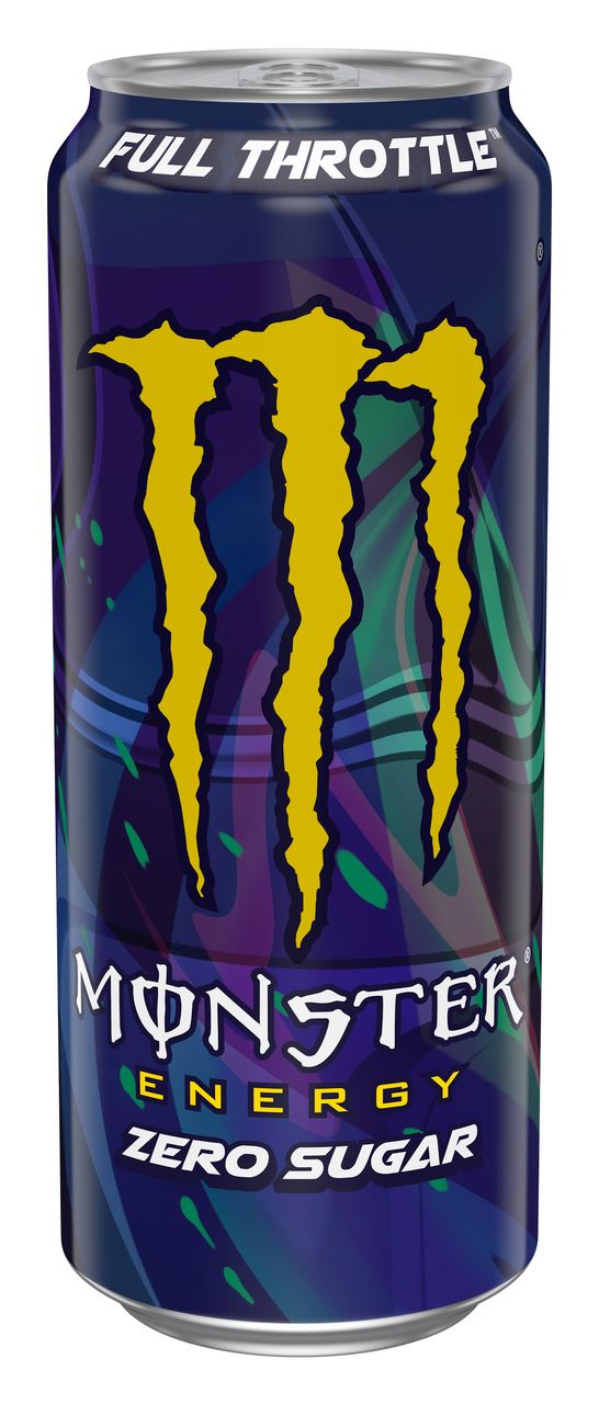 Monster Full Throttle Băutură Energizantă fără Zahăr 0,5 L, 4 buc.