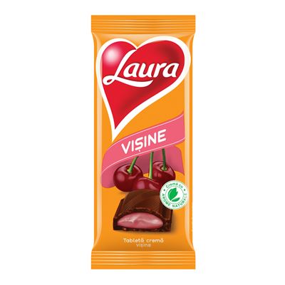 LAURA Tableta cu Crema de Visine 92 g