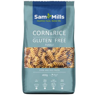 Sam Mills Paste Spirale din Porumb & Orez fara Gluten 400 g