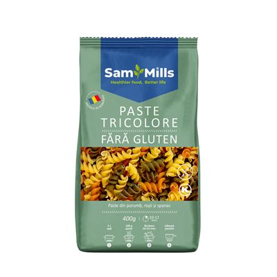 Sam Mills Paste Spirale Tricolore fara Gluten 400 g