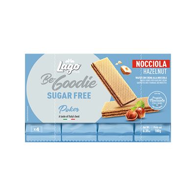 LAGO Napolitana Crema de Alune fara Zahar 4 x 45 g