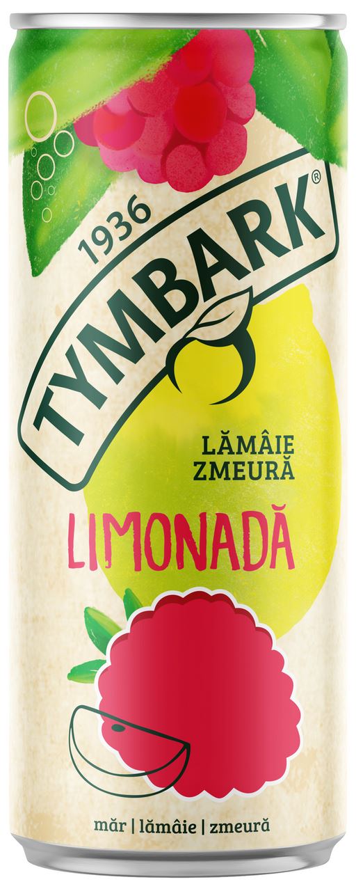 Tymbark Limonada Carbo Zmeură 0,33 L, 12 buc.