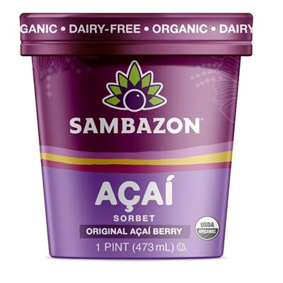 SAMBAZON Sorbet din Pulpa Fruct Acai 380 ml ❄