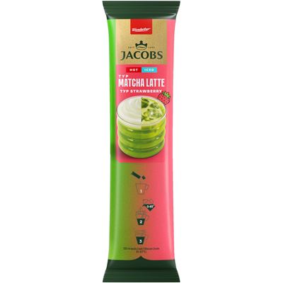 JACOBS Matcha Latte Capsuni Băutură Instant 8 x 14,5 g