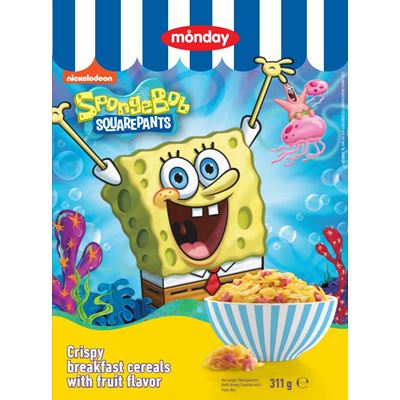 monday Cereale Aroma Fructe Sponge Bob 311 g