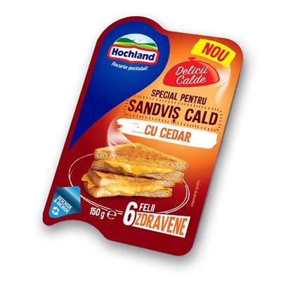 Hochland Delicii Calde Sandvis Cheddar 150 g