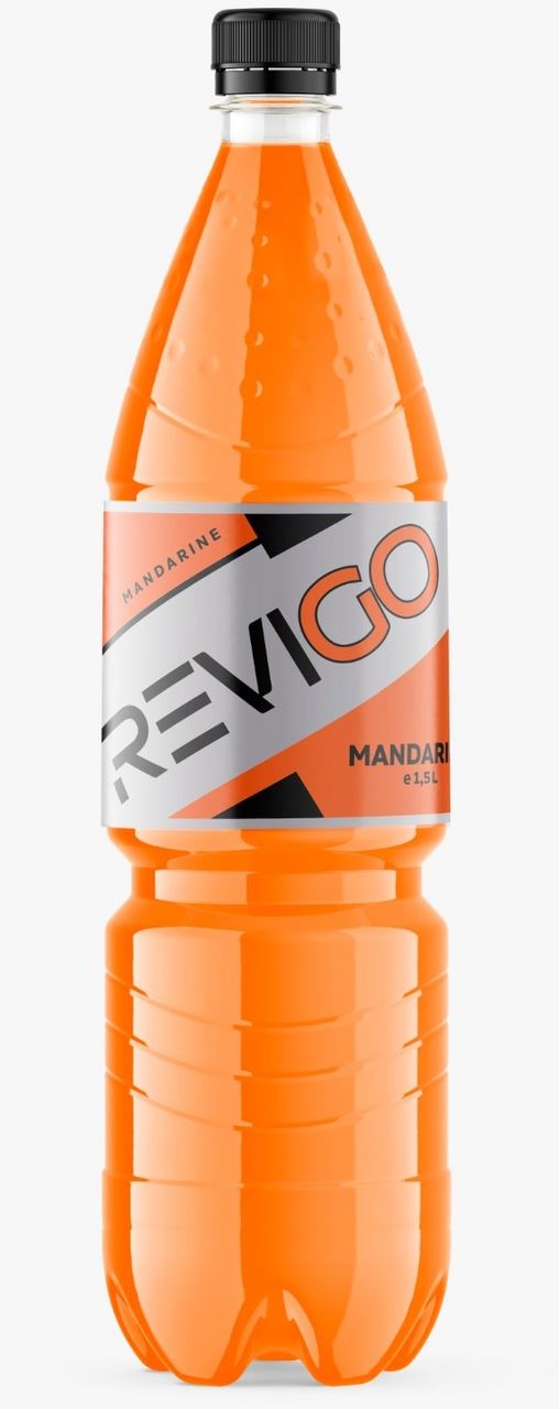 Revigo Băutură Răcoritoare Carbogazoasă Mandarine 1,5 L, 6 sticle