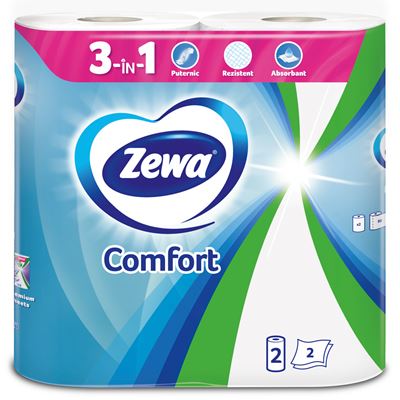 Zewa Comfort Prosop Hartie 2 Straturi 50 Foi 2 Role