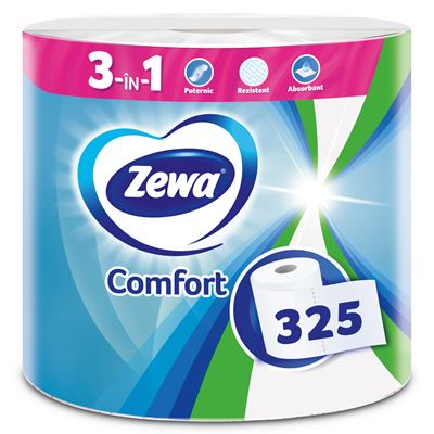 Zewa Comfort Prosop Hartie 2 Straturi 325 Foi 1 Rola