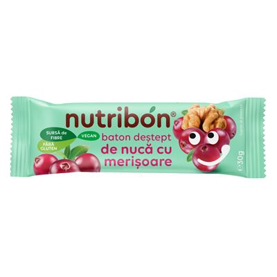nutribon Baton Nuca si Merisoare 30 g