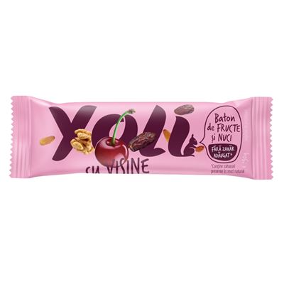 Yoli Baton cu Migdale, Caju si Visine 30 g