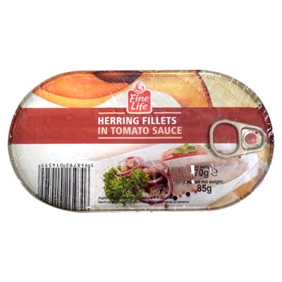 Fine Life Hering File In Sos Tomate 3 x 170 G